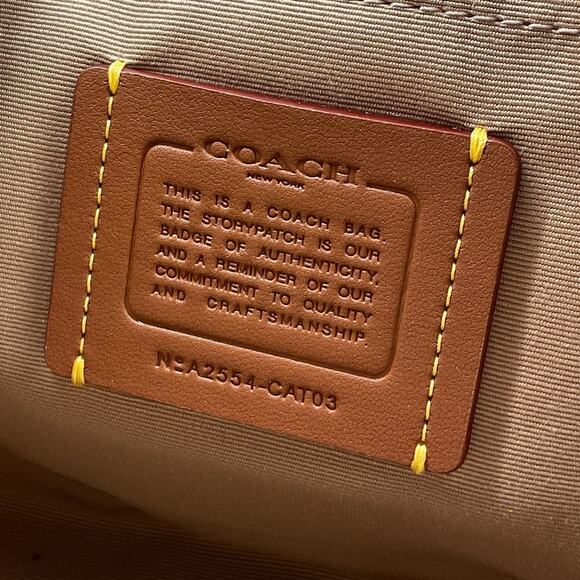 Coach Signature Sand Lavender Floral print Jamie Crossbody Mini/Camera Bag NWT - Picture 8 of 13